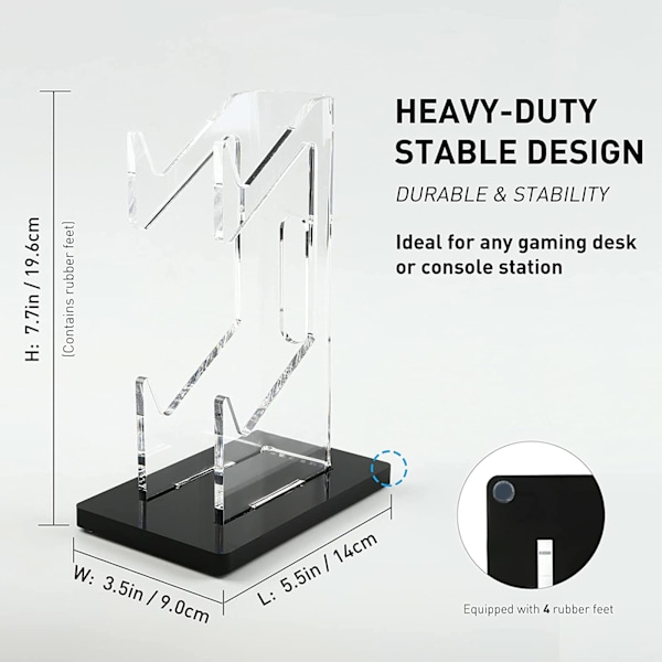 Universell dubbel handkontrollhållare för Xbox ONE Switch Controller Stand Speltillbehör Bygg spelfästningar