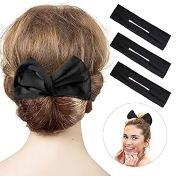 3 delar Hair Bun Maker Bulle för hår Twister, flexibelt munkhår