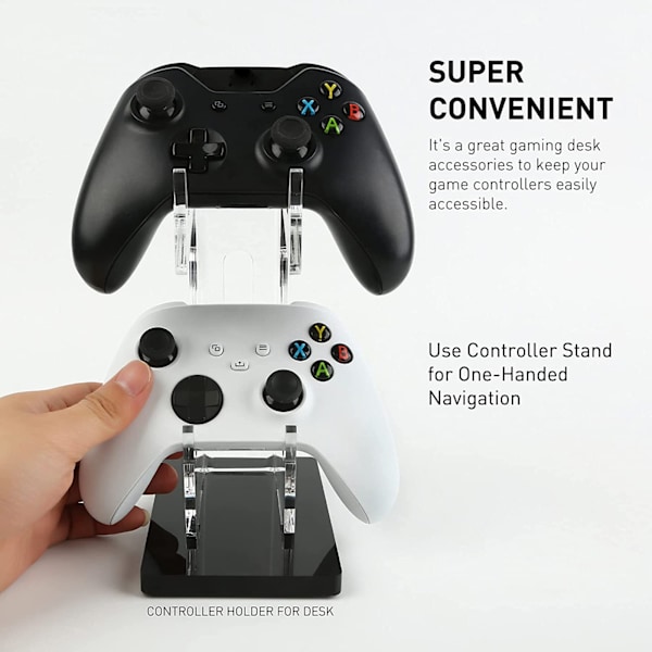 Universell dubbel handkontrollhållare för Xbox ONE Switch Controller Stand Speltillbehör Bygg spelfästningar