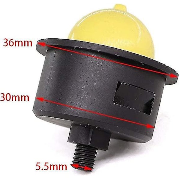 3 X bensinpumpprimer för Hecht 40 541sx 5410sh 553sx serie gräsklippare