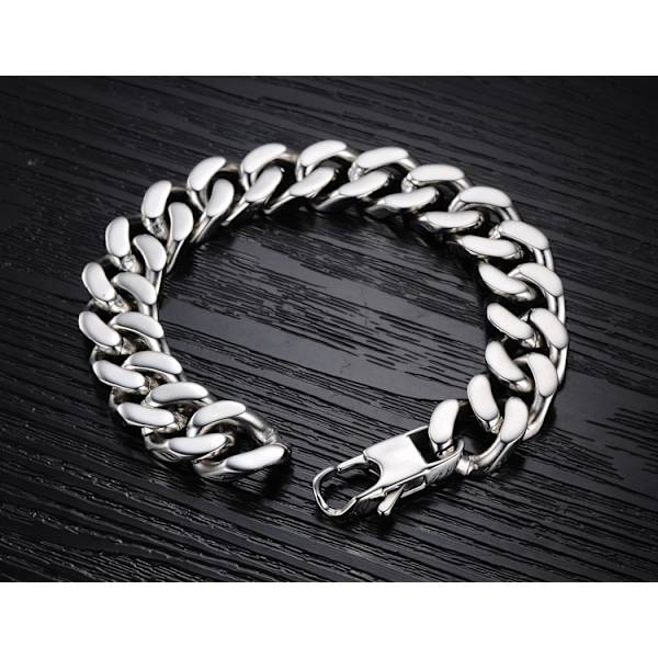 Klassiskt kubanskt länkdesign Titanstålarmband - Snyggt och hållbart 10mm