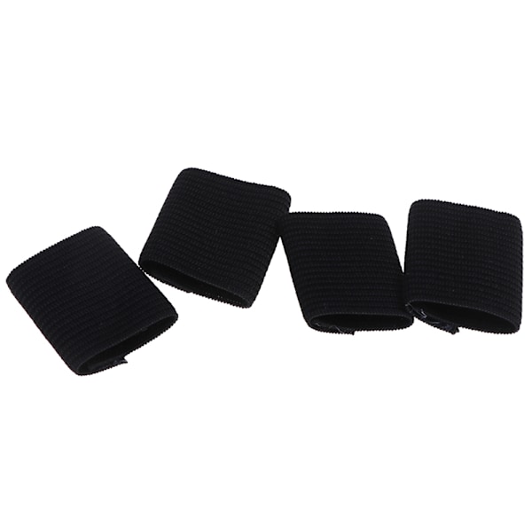 10st Skyddande Smooth Fitness Fingerledsskydd, Fingerskydd, Bandage Skydd, Tumme Anti Halk, Andningsbar Svart
