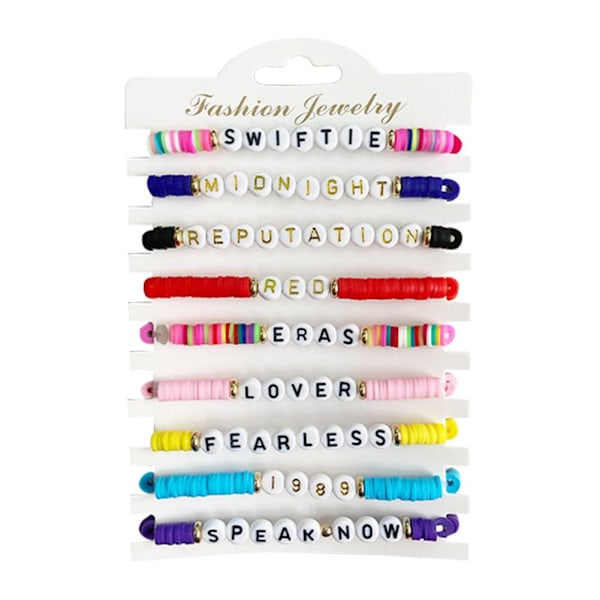 9-pack armband inspirerade av Taylor Swifts album