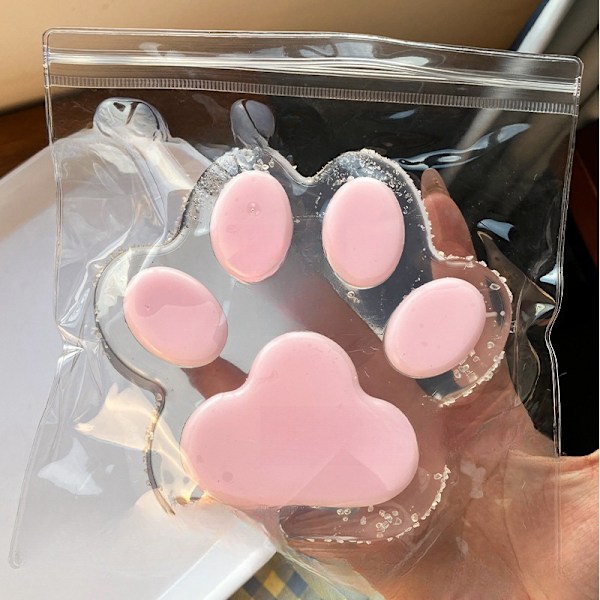 Super Stor Plysch Kattklo Kläm Leksak Musik Avtryck Leksaker Supermjuk Lera Känsla Mat Lek Kläm Musik Tryckavlastning Pink