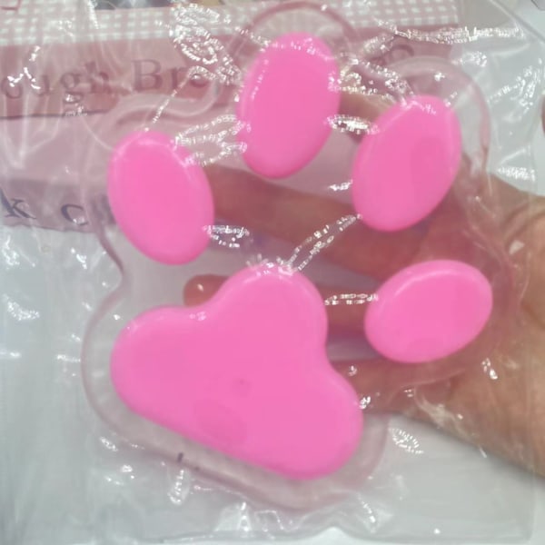 Super Stor Plysch Kattklo Kläm Leksak Musik Avtryck Leksaker Supermjuk Lera Känsla Mat Lek Kläm Musik Tryckavlastning Pink