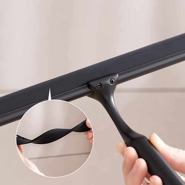 Glasrakel hushållsbadrum bilfönster skrapa glasrengöringsverktyg badrumssilikonrakel med stark sugkrok 25 cm