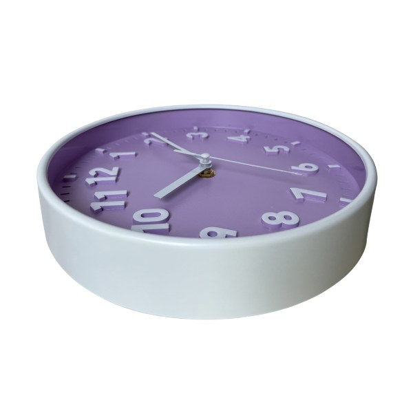 Modern enkel väggklocka 8 tum godisfärg Tyst för tidsklockor Ornament för hem sovrum sovsal Vardagsrum dekor rosa