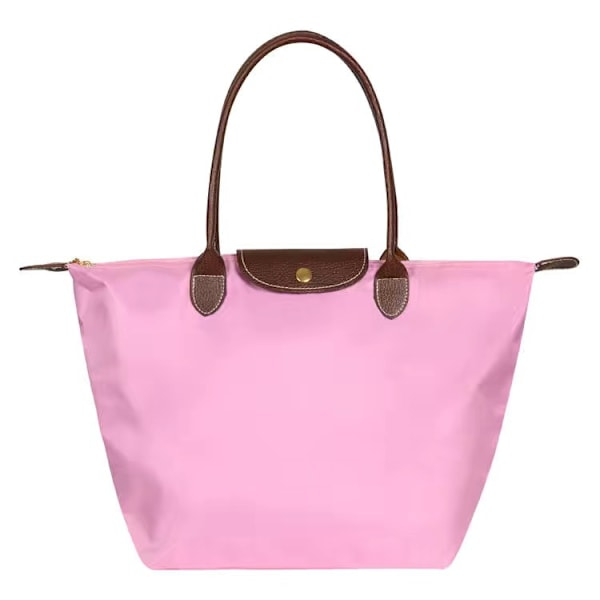 Nya Longchamp Le Pliage-väskor för kvinnor Z X Rosa Rosa L Rosa