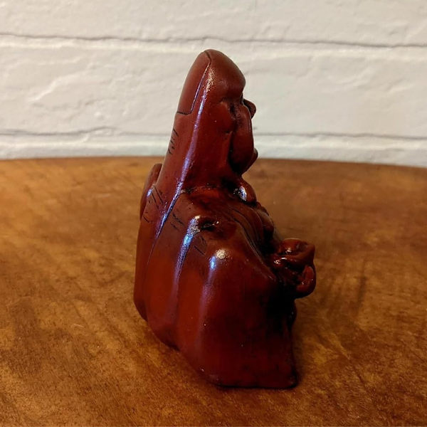 Buddha Flip | Oväntad baksida, Buddha-prydnad, Mellanfingerskrattande Buddha-staty, Glad Buddha-staty för heminredning, Unik gåva