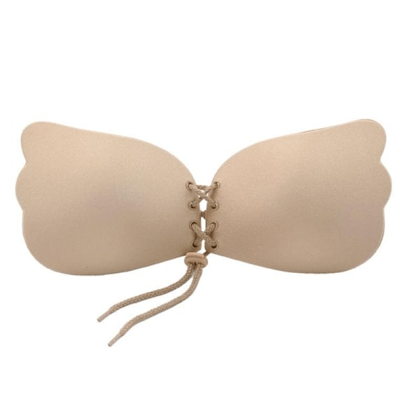 Självhäftande osynlig BH med push-up - Beige - B-kupa
