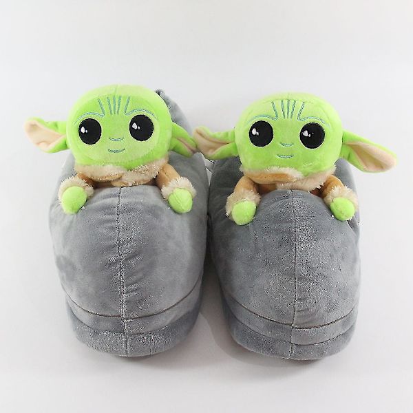 Unisex Vuxna Wars Grogu Tofflor Fyllda Plyschtofflor För Inomhusbruk Eu35-42