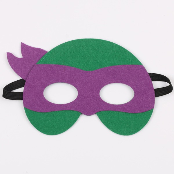 Halloween Barn Stålmannen Filt Mask Ninja Hero Turtle Cartoon Mask