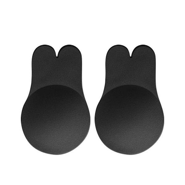 2 par osynliga push-up BH:ar, självhäftande BH:ar med prickig design, push-up BH utan axelband, sommar osynliga silikonunderkläder 11,5 cm