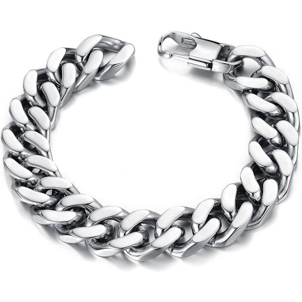 Klassiskt kubanskt länkdesign Titanstålarmband - Snyggt och hållbart 10mm