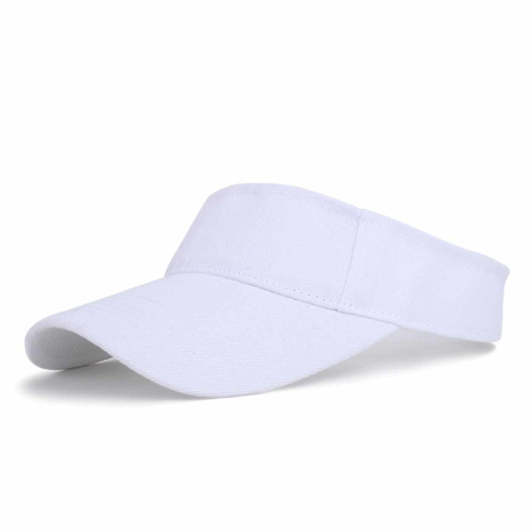 Vit Solskärm Keps Skärm Solkeps Clip-on Kardborre vit one size white