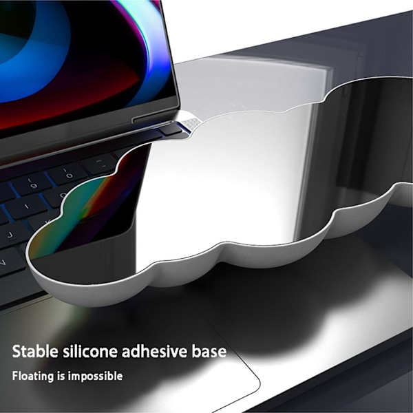 Moln Handledsstöd Combo Mus Handledsstödsdyna Ergonomisk smärtlindring Söt skrivbordstillbehör Halkfritt set Gray
