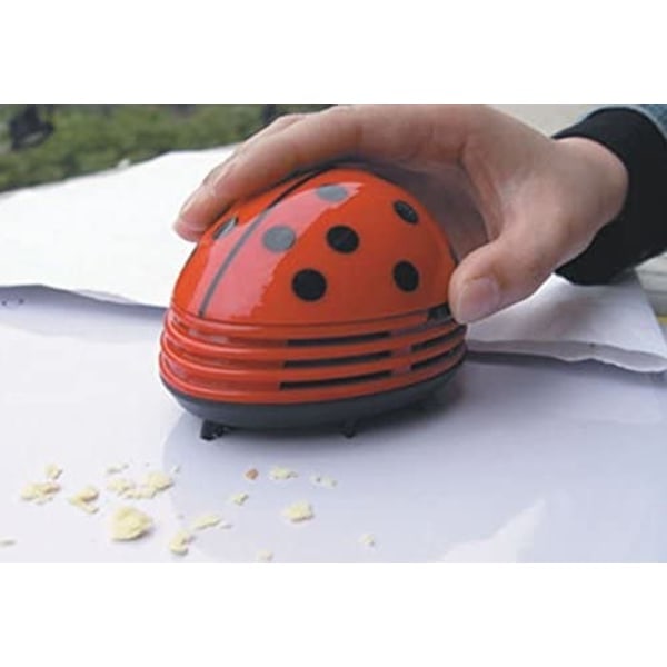IC Mini Beetle formad dammsugare, Elektrisk Dammsugare, Handhållen Desktop Keyboard Dammsugare, Suger upp Spån och Damm från Gummi