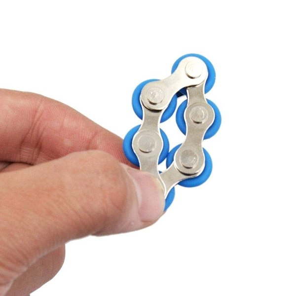 5 st Fidget Cube Stressreducerande Kedja Nyckelring Spänne Cykelkedja Avslappningsleksak