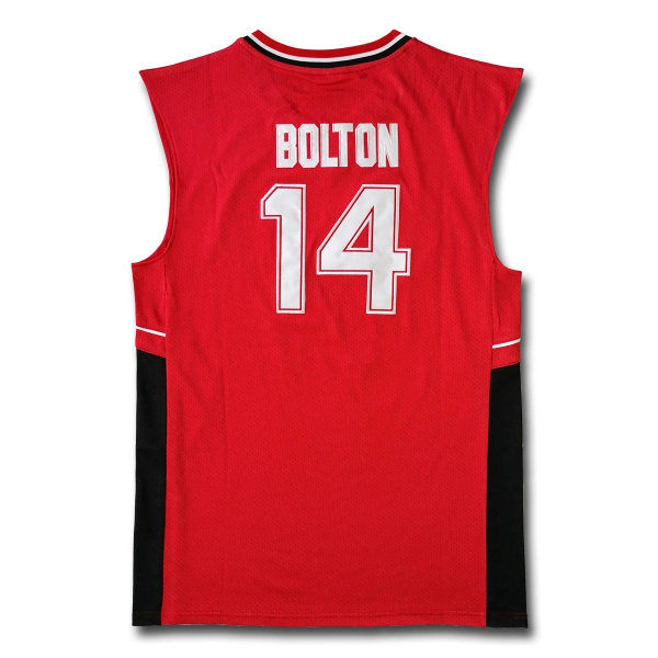 14 Zac Efron Troy Bolton East Wildcats Vintage baskettröja röd M röd M