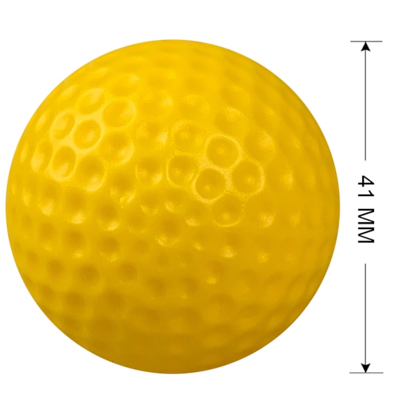 30 st 41mm Hålfria Blandade Färger Inomhus Golf Övningsbollar PE Håliga Golfbollar Träning Golfbollar Barn Golfbollar