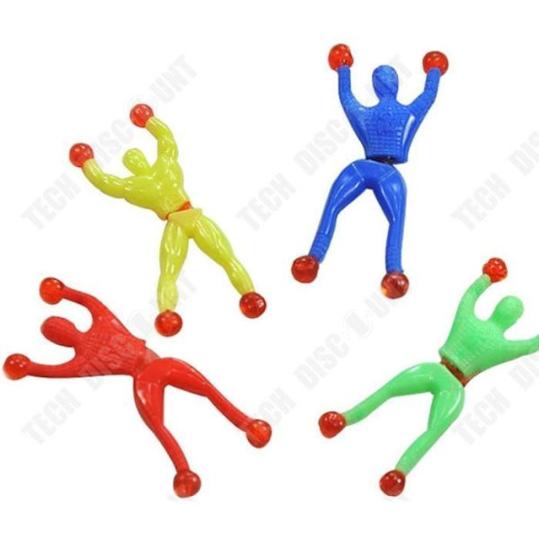 TD® Set med 6 akrobater i strumpbyxor - 8,5 cm - Liten leksaksmässa, barnfödelsedag - Skolfest - Roliga leksaker