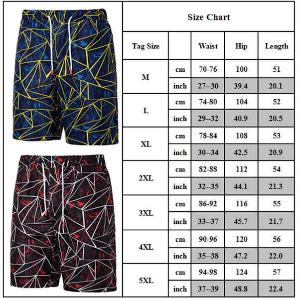 Menn sommer tidevanns casual sport fempunktsbukser mote strandbukse W Wine red 4XL