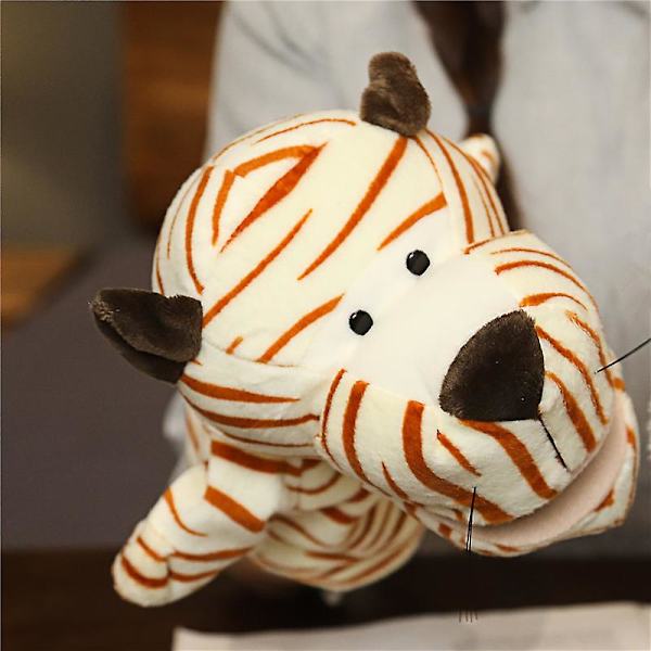 Eläin käsi sormi tarina nukke Kawaii pehmolelu pedagoginen vauva leijona elefantti kani apina kirahvi pehmeät lelut täytetty nukke V Tiger 1