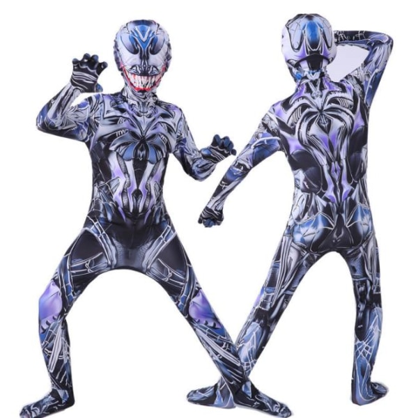 Barn Pojkar Spiderman Fancy Dress Party Jumpsuit Cosplay kostym Colored Venom 130cm