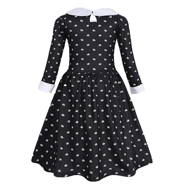 Tyttö keskiviikko roolipeli puku mekko roolipeli Halloween Cos 140cm