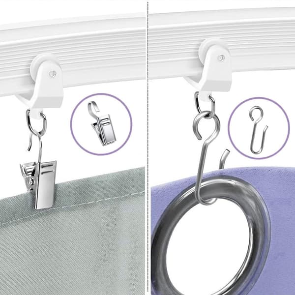 Fleksibel bøybar gardinstang V 1 meter 2-Pack
