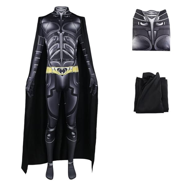 Batman Cosplay FestdrÃƒÂ¤kt fÃƒÂ¶r Jumpsuit Rollspel Outfit L 2XL