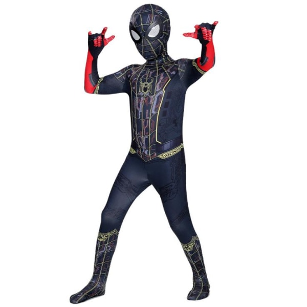 Barn Pojkar Spiderman Fancy Dress Party Jumpsuit Cosplay kostym Black camouflage 110cm
