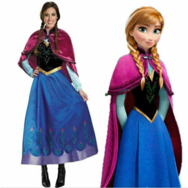 now Queen Blue Voksen kostume Cosplay Fancy Xmas S