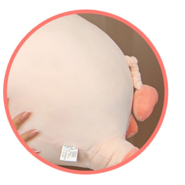 1 kpl 40 cm Squishy harmaa täytetty nukke makaava pehmo possu lelu W