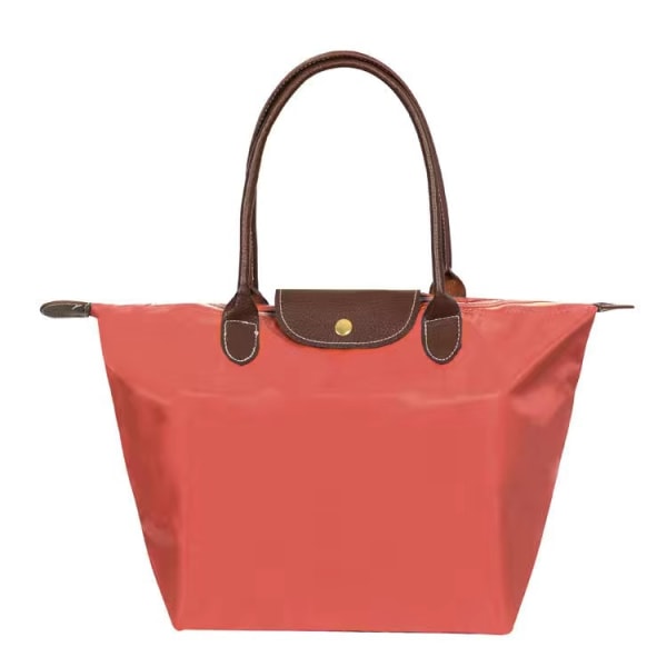 Nya Longchamp Le Pliage-väskor för kvinnor - vattenmelonsröd M