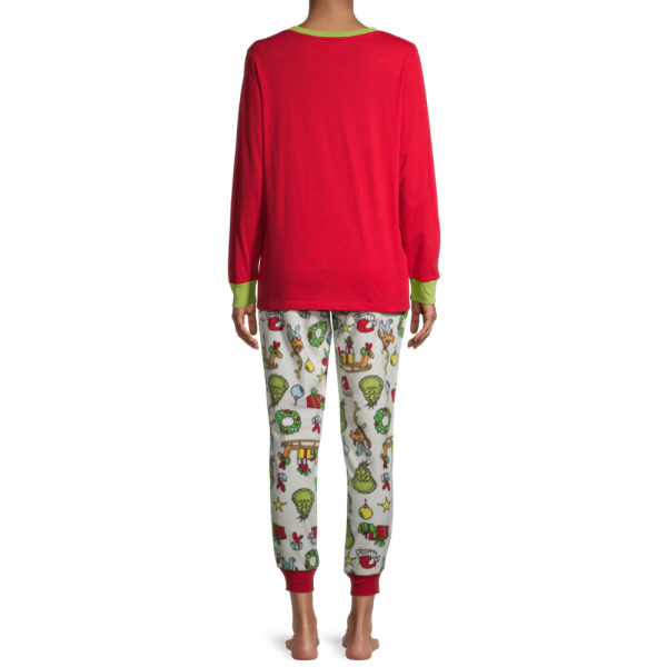 Julefamiliens matchende Grinch pyjamas outfits ovkläder Mon S