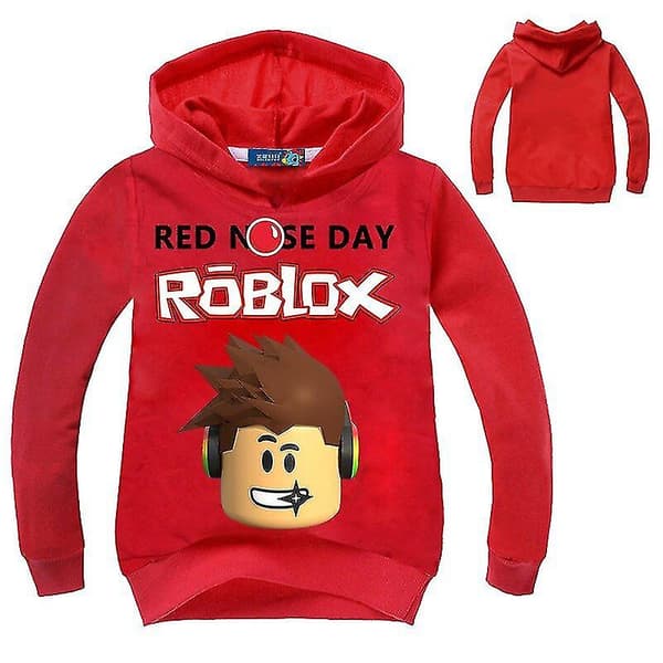 Roblox' Barn Unisex hettegenser V Black 140 cm