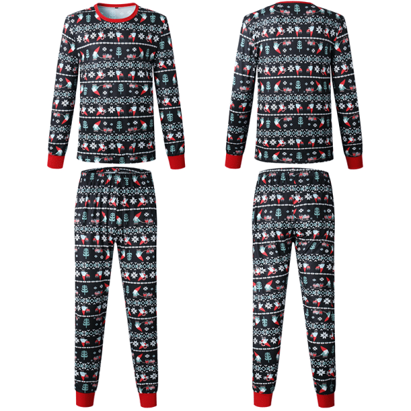 Familj Matchande julpyjamas Sovkläder Xmas Pyjamas Nattkläder PJs Set Barn Vuxen Outfit Men L