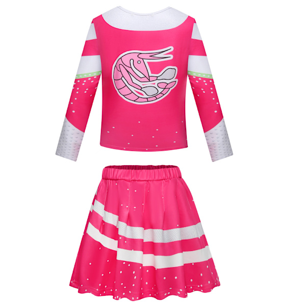 Zombies 3 lyserød dragt til børn piger cheerleader outfit V 120Y