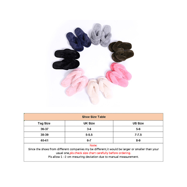 Dampälstofflor Flattofflor Flip-flops öppna inomhusskor - Gray 40-41