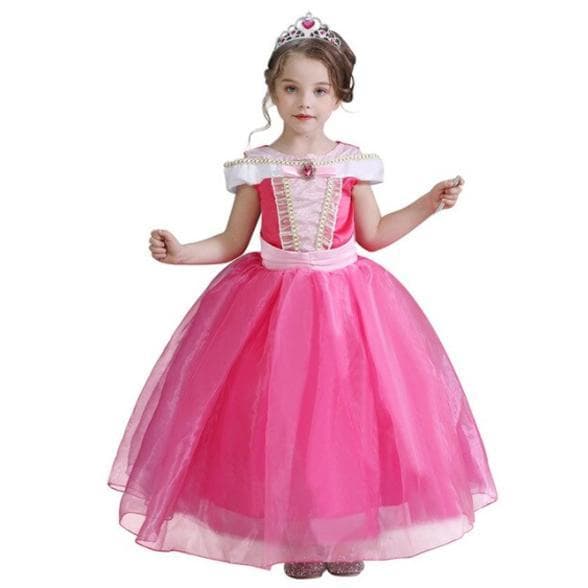 Prinsessekjole Rosa V pink 140