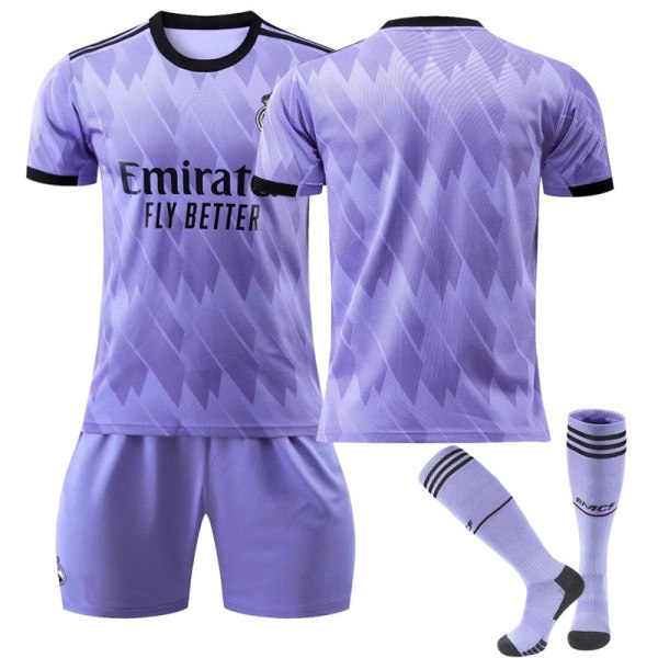 Ny sesong 2022-2023 Real Madrid fotballdrakt fotballuniformer Unnumbered Kids 16(90-100CM)