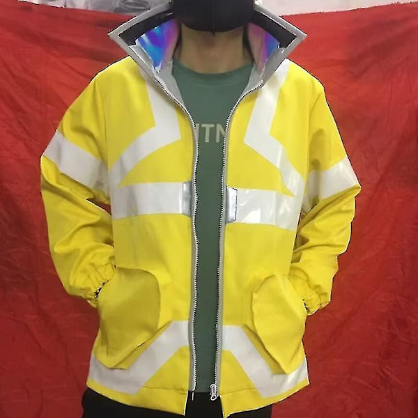 Anime Cyberpunk Edgerunners David Martinez Cosplay Kostym Stativ krage Jacka Luvtröja Dragkedja Punk Vuxen Män Rx Yz XL