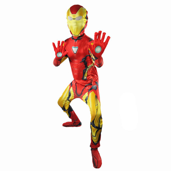 Halloween Spider Man Barn Cosplay Kläder Iron Man 130 yards