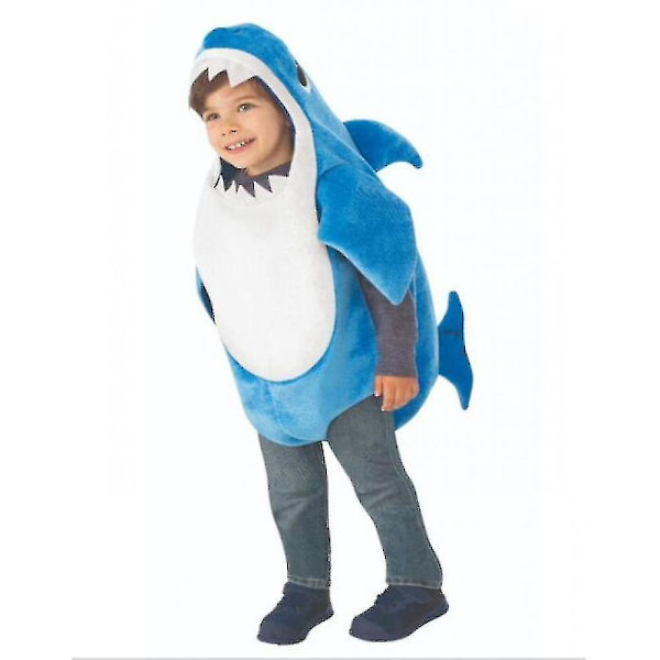 Lapset Perhe Halloween Joulu Cosplay Puku Vaaleanpunainen 100cm V blue 110cm