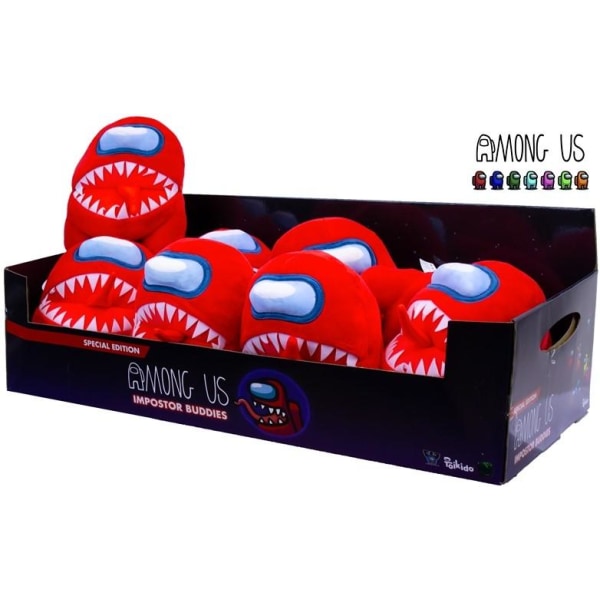 Among Us ImpostorPlush Kosedyr Plysj Mjukis 18cm W red one size