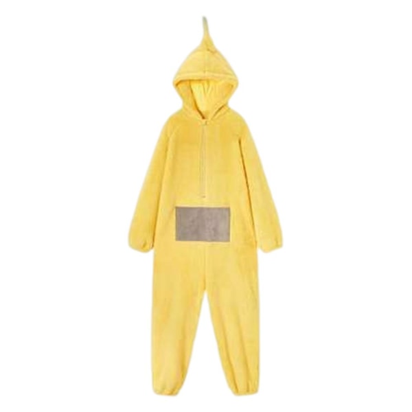 Unisex Teletubbies Kostume Disi Onesies Lala Cosplay Pyjamas Jumpsuit V Yellow M