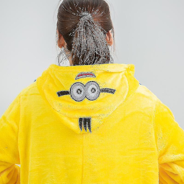 Minions Onesie Unisex Vuxen Kostym Djur Pyjamas Kigurumi Jumpsuit ovkläder Ozpzx S