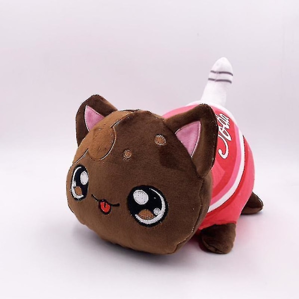 Söt katt plyschleksak Donut katt plysch Kawaii katt plyschleksak lämplig för barns jul födelsedagspresent 25cm-n Coke Cat