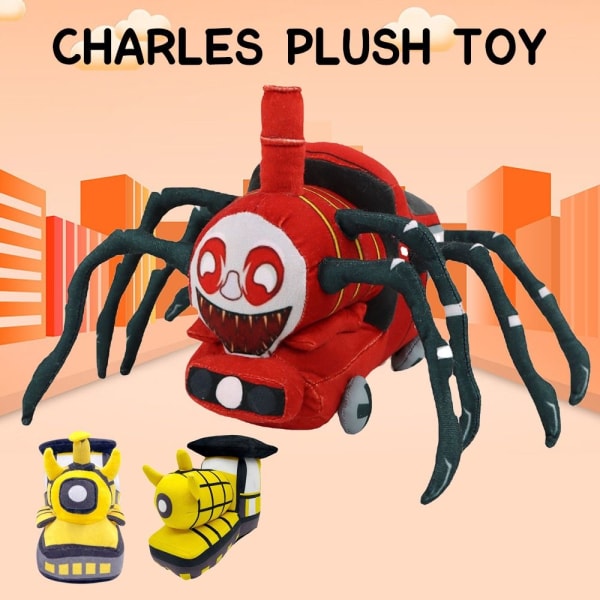 Choo-Choo Charles plysjleketøy tegneseriefigurer fylte myke leker